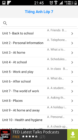 Tieng Anh Lop 7 - English 7 Screenshot 0