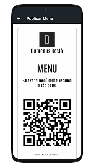 Dumenus - Menús digitales Screenshot 0