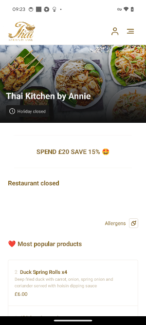Thai Kitchen by Annie Screenshot 2