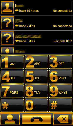 THEME BLACK GOLD FOR EXDIALER Screenshot 1