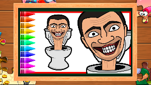 Toilet Monster Coloring Puzzle Screenshot 3