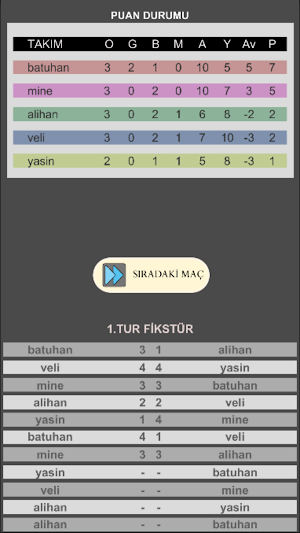 Lig - Turnuva Oluştur Screenshot 3