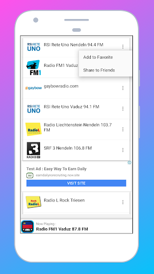 Radio Liechtenstein + Radio FM Screenshot 3