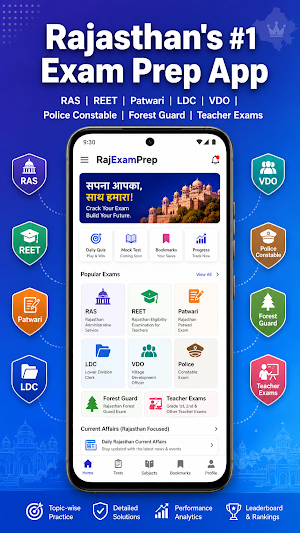 RajExamPrep: Rajasthan PYQ GK Screenshot 0