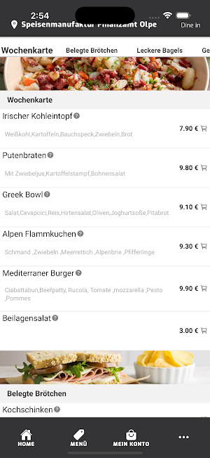 Speisenmanufaktur Screenshot 2