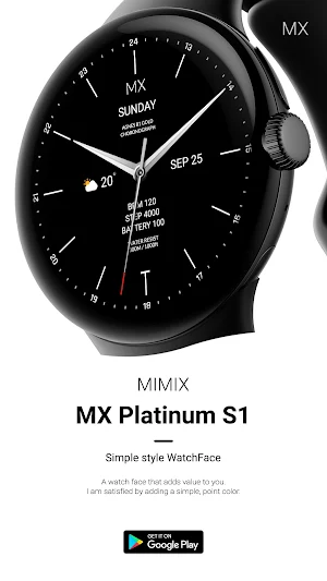 MIMIX MX Platinum S1 Watchface Screenshot 3