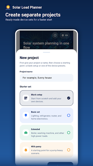 Solar Load Planner Screenshot 1