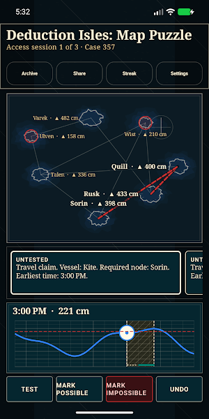 Deduction Isles: Map Puzzle Screenshot 1