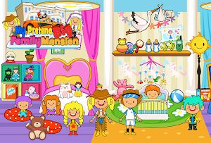 My Pretend Family Mansion - Big Friends Dollhouse Screenshot 0