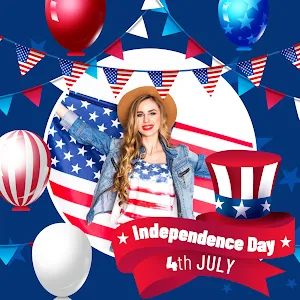 USA Independence Day Frame Screenshot 3