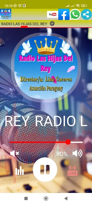 Hijas del Rey Radio On Line Screenshot 0
