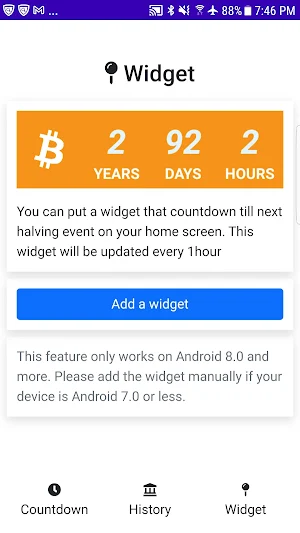 Bitcoin Halving Countdown Screenshot 3