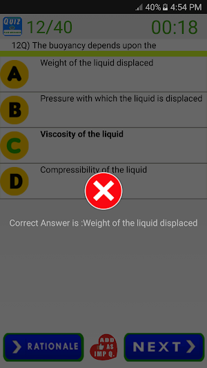 Fluid Mechanics Quiz Questions Screenshot 1