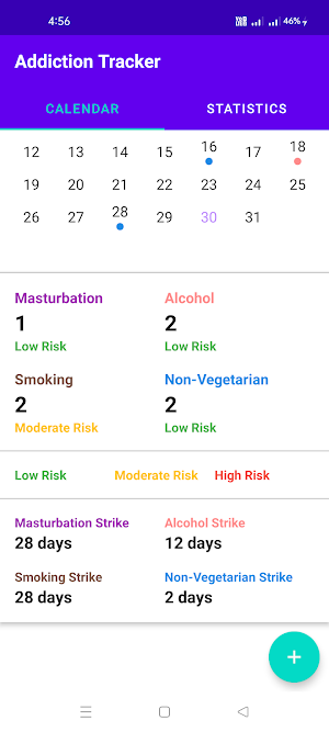 Addiction Tracker: Habit Log Screenshot 1
