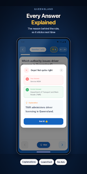 QLD Learner Road Rules Test Screenshot 3