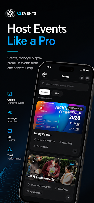 AZEvents Organizer Screenshot 0