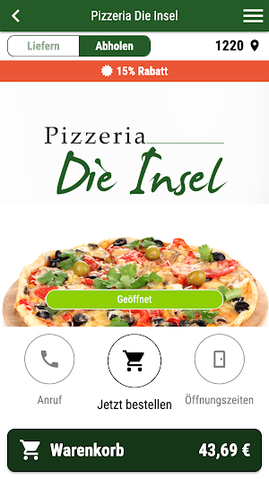 Pizzeria Die Insel Screenshot 0