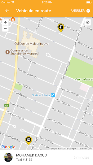 Taxi coop mtl Screenshot 2