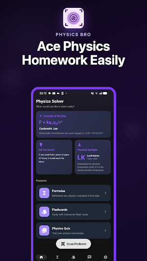 Physics Solver - Homework Help Screenshot 0