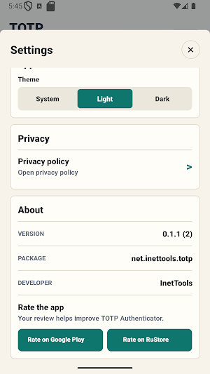 TOTP Authenticator Screenshot 3