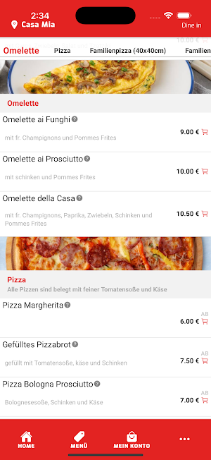 Pizzeria Casa Mia Neunkhausen Screenshot 2