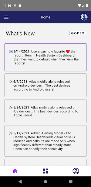 Qodex Atlas Mobile Screenshot 1