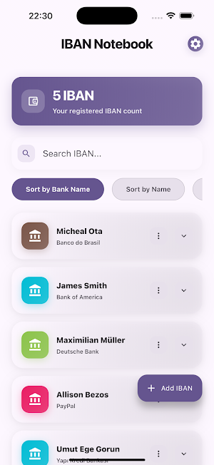 IBAN Screenshot 0