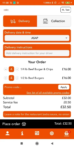 Aroma Takeaway Screenshot 2
