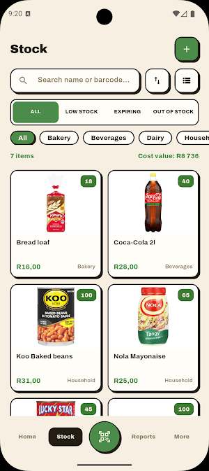 SPAZA: Stock & Shop Manager Screenshot 2