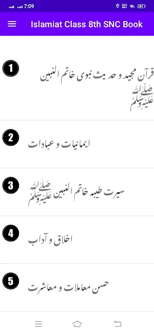 Islamiat 8th SNC Textbook Screenshot 2
