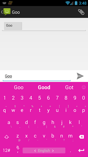Keyboard Theme Flat Pink Screenshot 1