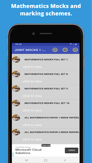 Mathematics: mocks papers. Screenshot 1