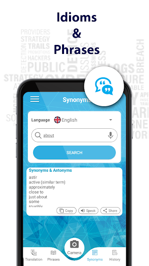Language Translator - Idioms & Phrases Dictionary Screenshot 1