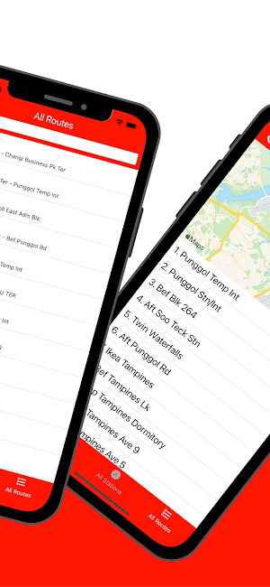 Singapore Bus Arrival Time Screenshot 1