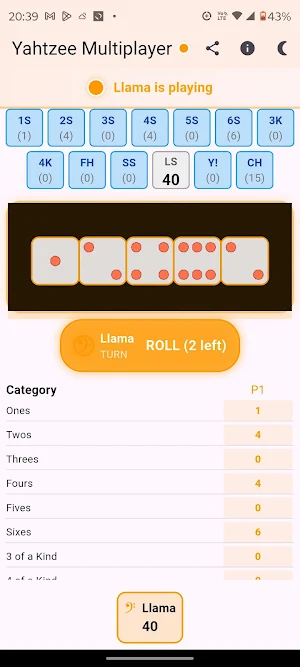 Yahtzee Multiplayer Screenshot 3