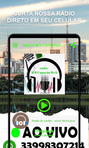 Rádio WR Caparáo Web Screenshot 1