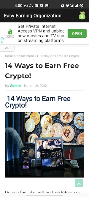 Easy Earning Organization Screenshot 2