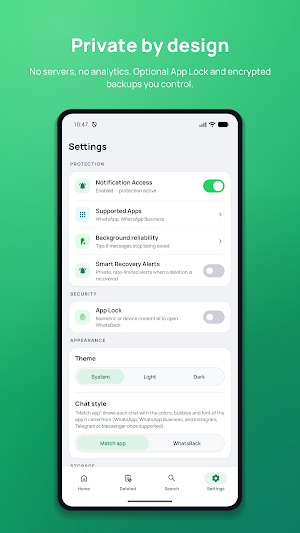 WhatsBack: Message Recovery Screenshot 1