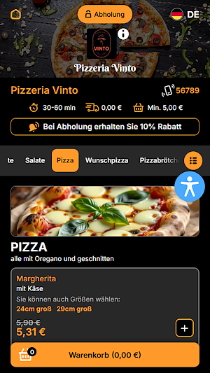 Pizzeria Vinto Screenshot 1