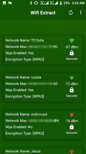 WiFi Extract كشف الواى فاى Screenshot 2