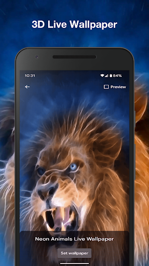 Neon Animals Live Wallpaper Screenshot 0