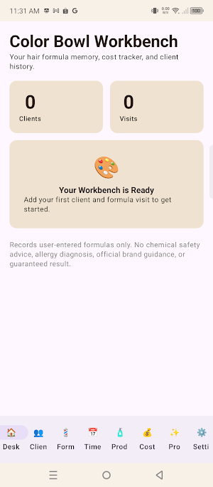 ColorBowl: Hair Formulas Screenshot 0