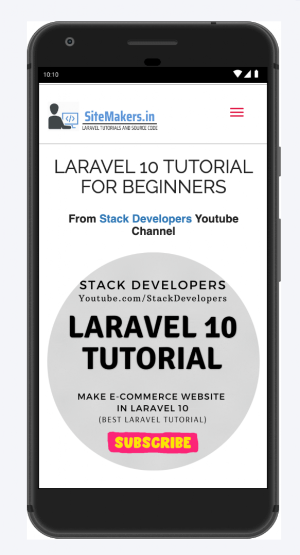 Site Makers - Laravel Courses Screenshot 2
