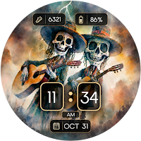 Skeleton Guitar WatchFace