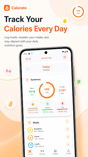 Calorate: Calorie Tracker Screenshot 0