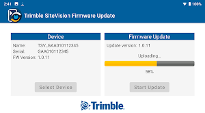 Trimble SiteVision Firmware Update Screenshot 3