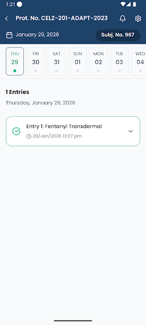 Clinion ePRO Screenshot 1