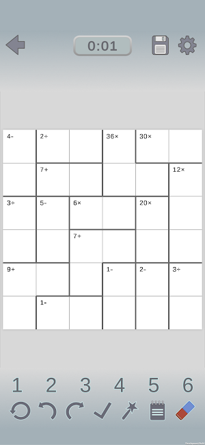 KenKen - Daily Logic Puzzle Screenshot 2