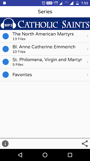 Catholic Saints Bios and Stories Audio Collection Screenshot 2