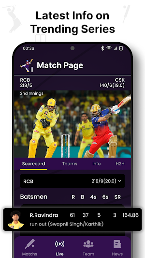 Cricket Live Score Screenshot 2